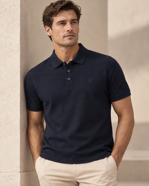ZEITER navy polo shirt high fashion product image