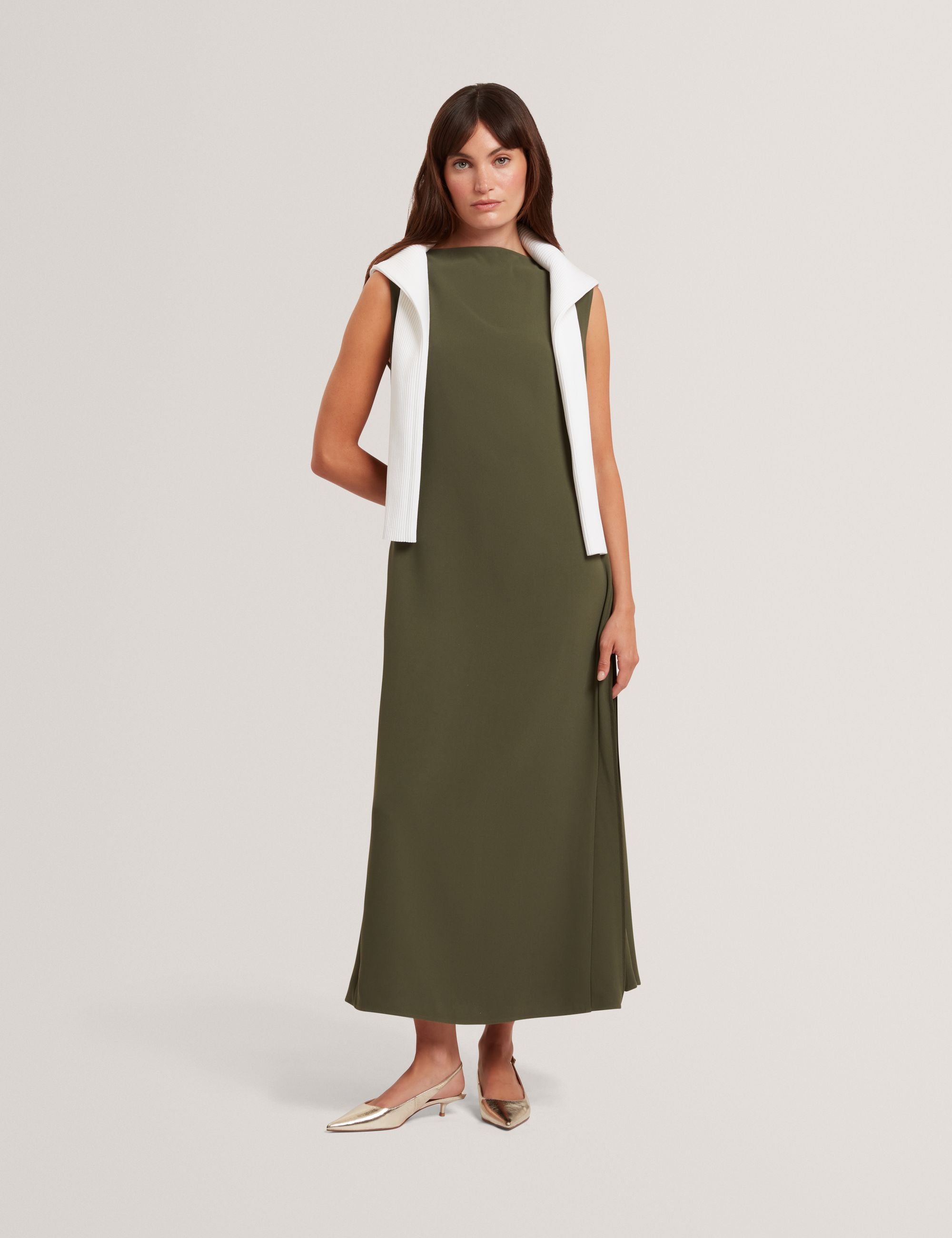 open lace back dress Women's LIORRA-Printed Organza Belted Midi Dress  Poseidon Brands (Pty) Ltd