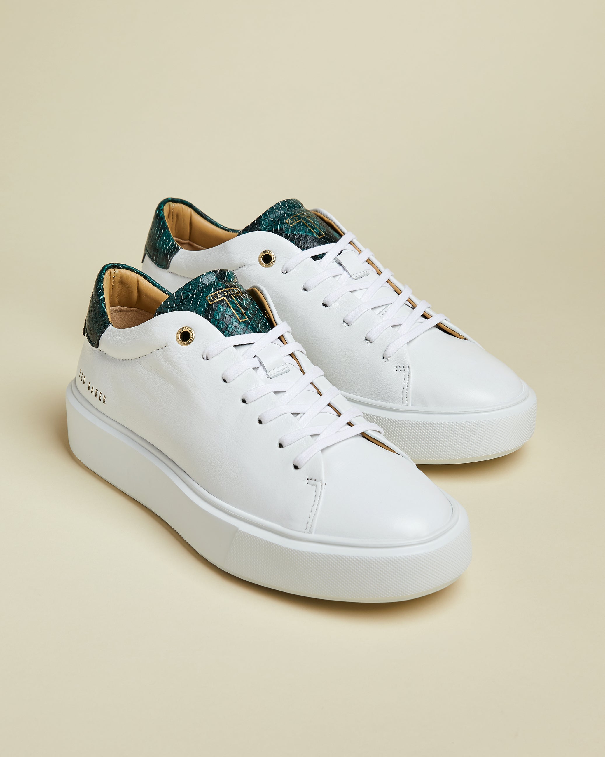HOT Shoes Trainers Ted Baker Green Trainers Ted Baker Snake
